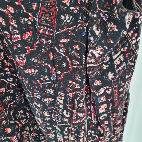 Wilfred Free Black Patterned Multicolor Slip Dress Size Medium - Picture 3 of 6